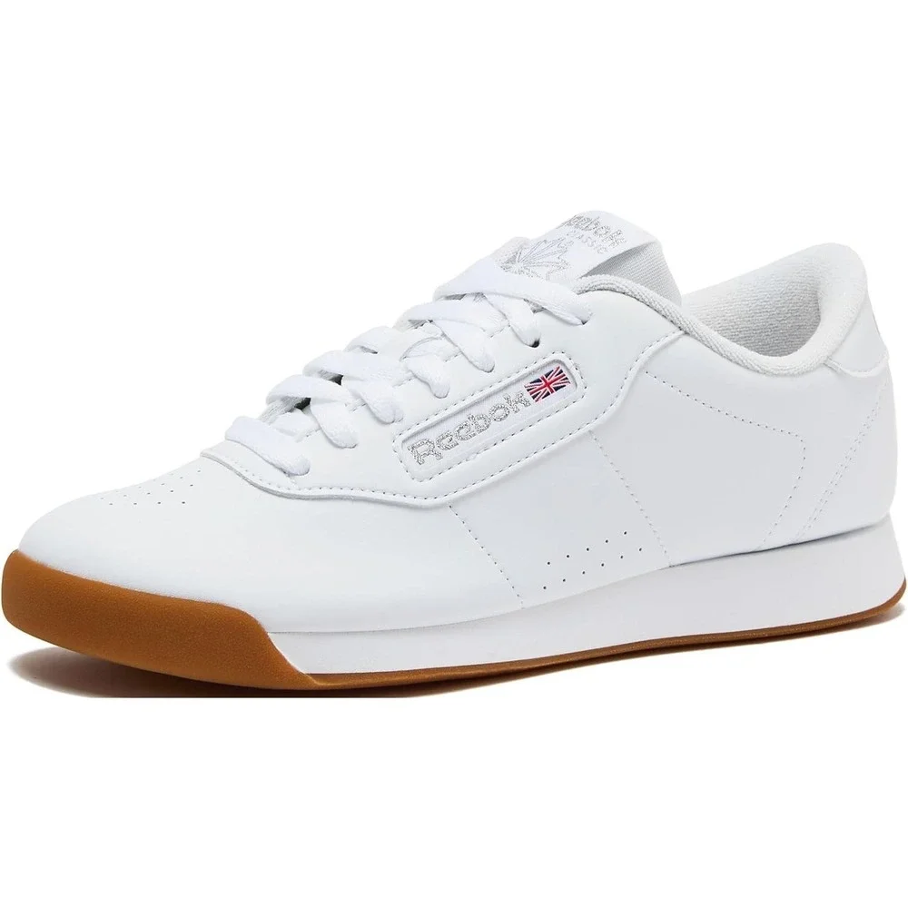 Reebok Princess Women's White Gum Sneakers NWT Size 10 Classic Training Shoes